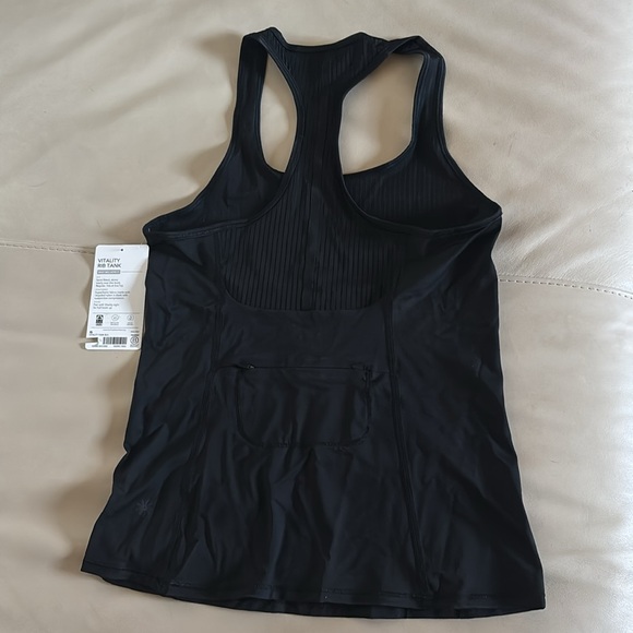NWT Athleta Black Vitality Racerback Tank Top - Picture 2 of 4